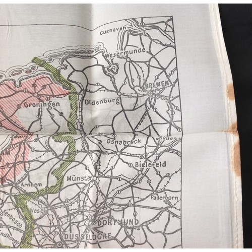 263 - WW2 British RAF Silk Escape and Evasion Map 9U/R  9C (a) of France and Germany.