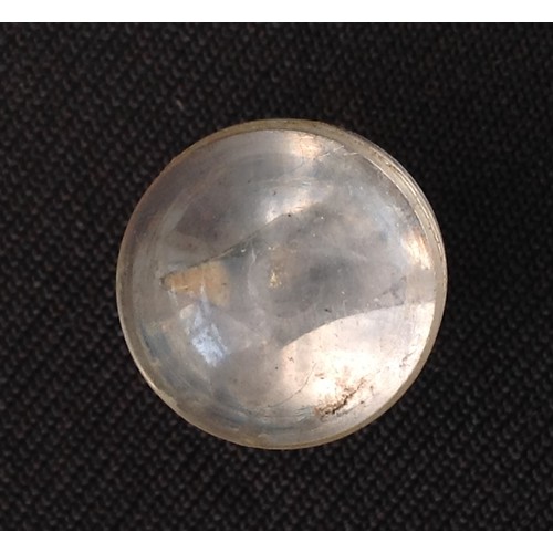 364 - WW2 British Escape and Evasion Compass set in a two part plastic bubble, 11mm x 11mm.