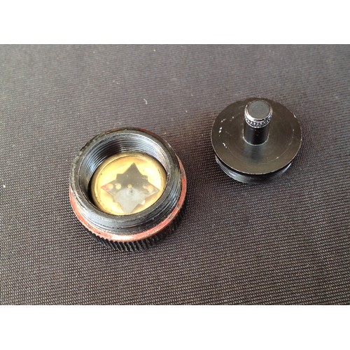 395 - WW2 British RAF/SOE Cigarette Lighter escape compass. Note this is just the compass component alone.... 