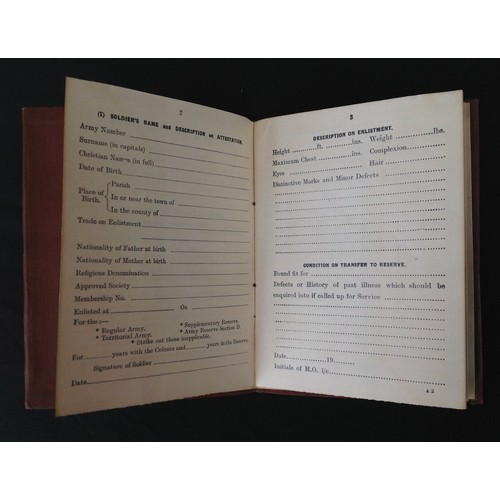 397 - WW2 British Army AB64 Soldiers Service & Paybook. Blank, unissued condition. Print date of 6/40.