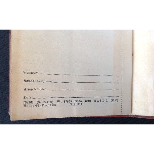 397 - WW2 British Army AB64 Soldiers Service & Paybook. Blank, unissued condition. Print date of 6/40.