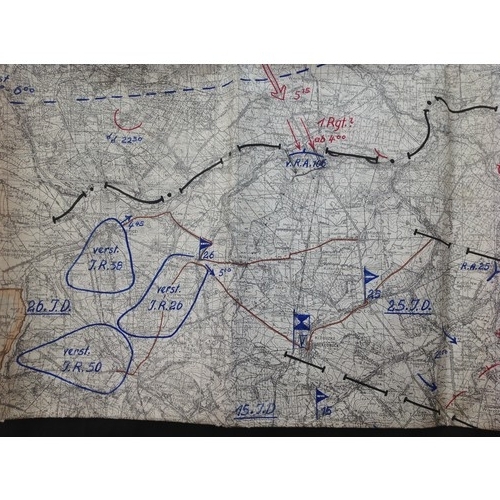 413 - WW2 Third Reich Military Map of Rosenburg (Eastern Front) with tactical markings