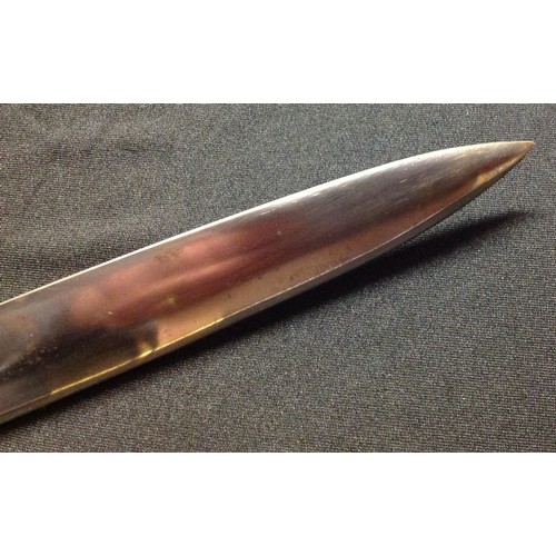 438 - REPRODUCTION American Civil War Confederate Officers Sword. Plated fullered single edged blade with ... 