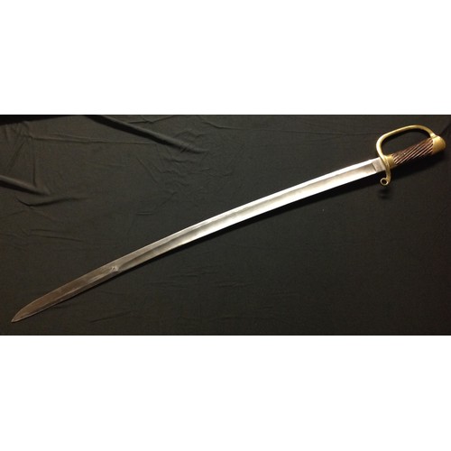 439 - REPRODUCTION Imperial Russian 1881 pattern Cossack sabre. Single edged fullered blade 86cm in length... 