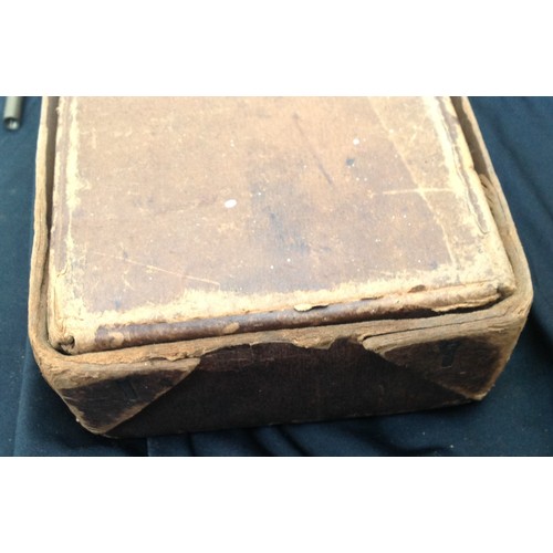 461 - BSA Cardboard box for a folding .410 shotgun. Size 80cm x 19cm. Contains original two part wood and ... 