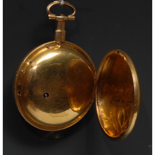 765 - Please note this watch is believed to be by John Ellicott. 

A George III 18ct gold open face pocket... 