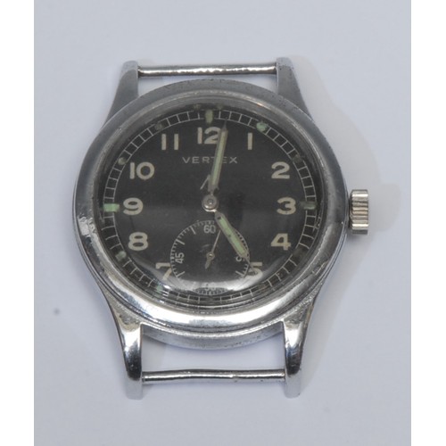 763 - Vertex - A World War II period British Military issue stainless steel gentleman's wristwatch, circul... 