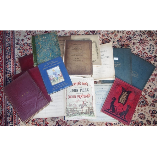 91 - Antiquarian Books - early 19th century and later sheet music, mostly bound as issued, including Call... 