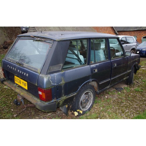 299 - A Range Rover G538 YNF, 3.9 V8, factory fitted phone, (parts and spares)

**Please note all lots mus... 