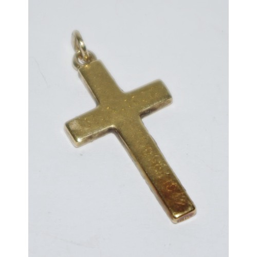 337 - An 18ct gold crucifix, 4.7g