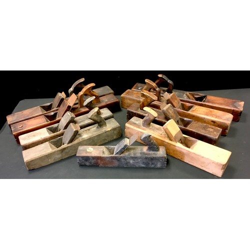 77 - Carpenter’s tools - a rebate plane by John Bell, Philadelphia; block planes, various makers includin... 