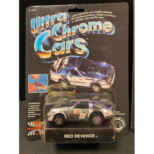 84 - Six Kenner Ultra Chrome Cars (Ultra Chrome T'zzzers) made for the Italian Market under the name Harb... 