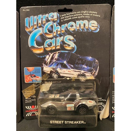 84 - Six Kenner Ultra Chrome Cars (Ultra Chrome T'zzzers) made for the Italian Market under the name Harb... 