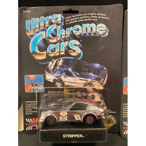 84 - Six Kenner Ultra Chrome Cars (Ultra Chrome T'zzzers) made for the Italian Market under the name Harb... 