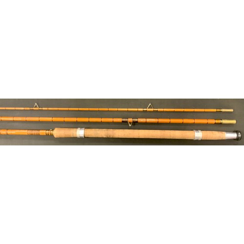 71 - A scare Forshaw's of Liverpool 'The Gilchrist' 13ft 13 piece split cane match rod no.1046 painted ma... 