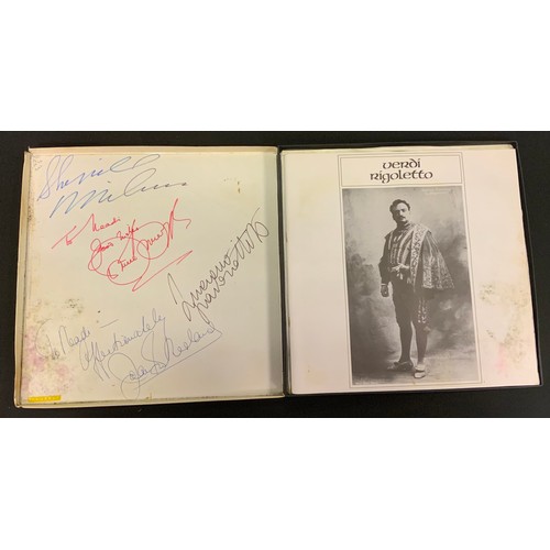 168 - Autographs & Vinyl Records - Opera and classical music autographed boxed sets etc signatures inc Bel... 