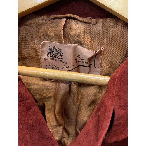 212 - Fashion & Textiles - a vintage 1960s Debenham & Freebody russet coloured suede jacket, labelled by a... 