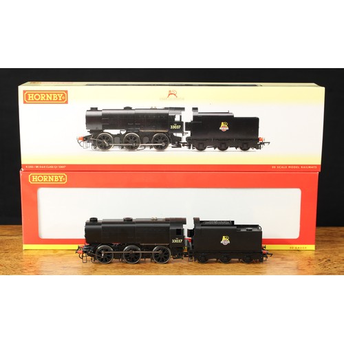 5136 - Hornby OO Gauge R2355 BR (early) Class Q1 0-6-0 locomotive and six wheel tender, BR black livery, No... 