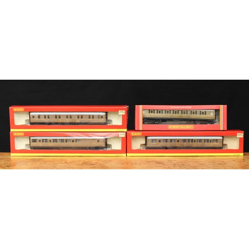 5146 - Hornby OO Gauge R4062C LNER composite coach, No.32275, boxed; R4063B LNER brake coach, No.5550, boxe... 