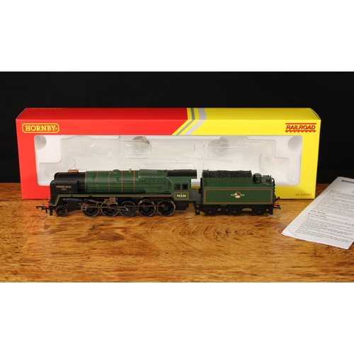 5154 - Hornby OO Gauge R3288 BR Class 9F 2-10-0 “Evening Star” locomotive and six wheel tender (DCC ready),... 