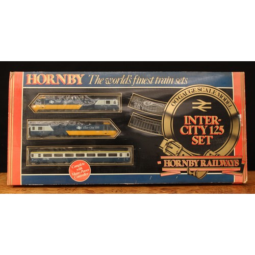 5159 - Hornby OO Gauge R546 Inter City 125 train set, comprising HST power car, HST dummy power car, BR Mk.... 