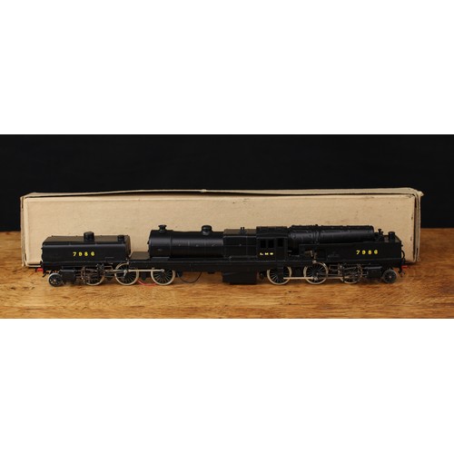 5171 - Keyser OO Gauge kit built LMS Beyer Garratt 2-6-0 0-6-2 locomotive, LMS black livery, No.7986, const... 