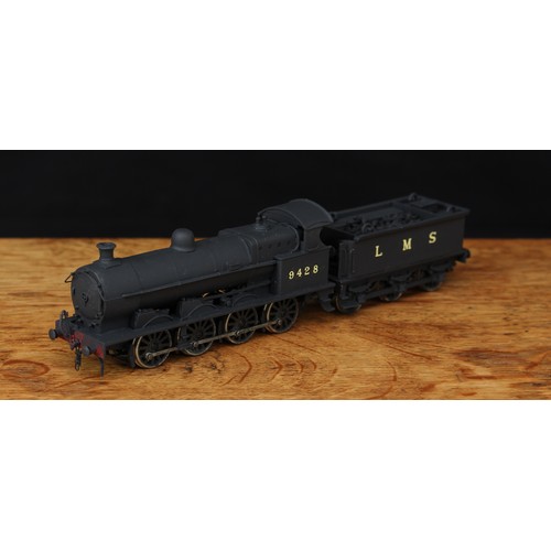 5173 - Mercian Models kit built LMS 0-8-0 tank locomotive and six wheel tender, LMS black livery, No.9428, ... 