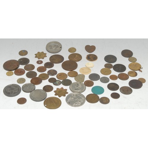 3938A - Tokens, 19th century, AE, many for Nottingham and Nottinghamshire, further GB, some international, i... 