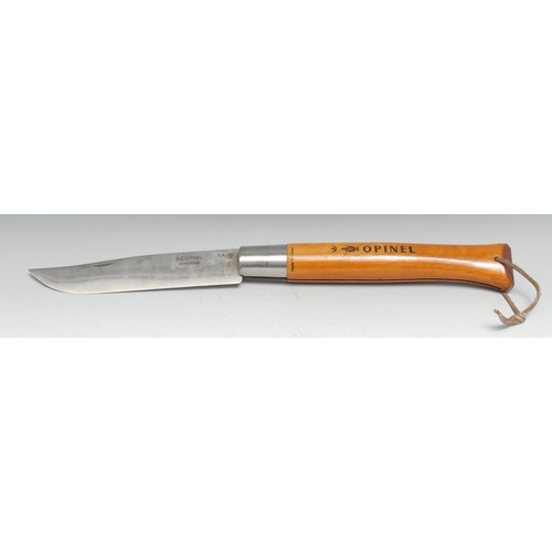 3658 - Machirology - a French oversize advertising shop display pocket clasp knife, Opinel, 22.5cm folding ... 