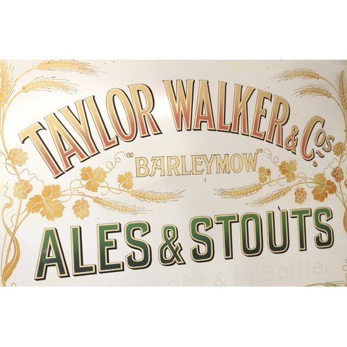 5421 - Advertising, Breweriana - a large late 19th century/early 20th century Taylor Walker & Co rectangula... 