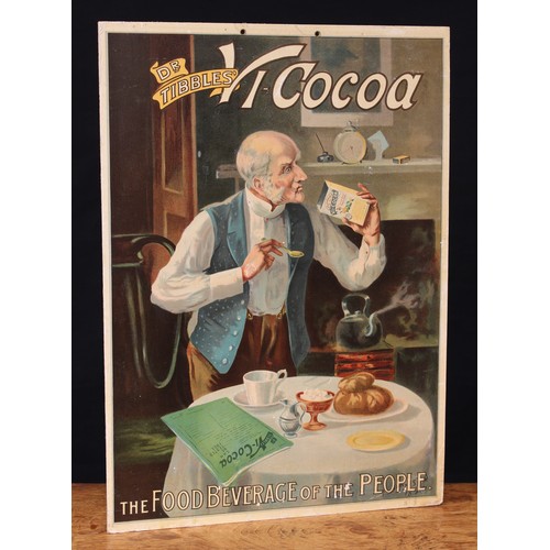 5449 - Advertising, Vi-Cocoa - an early 20th century rectangular pictorial showcard, depicting an elderly g... 