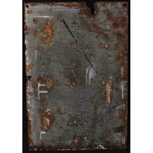 5451 - Advertising, Public Benefit Boot Co. Ltd. - a rectangular shaped single sided enamel advertising sig... 