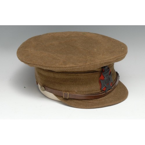 3929 - Militaria - an officer's cap, 16th (County of London) Battalion, The London Regiment (Queen's Westmi... 