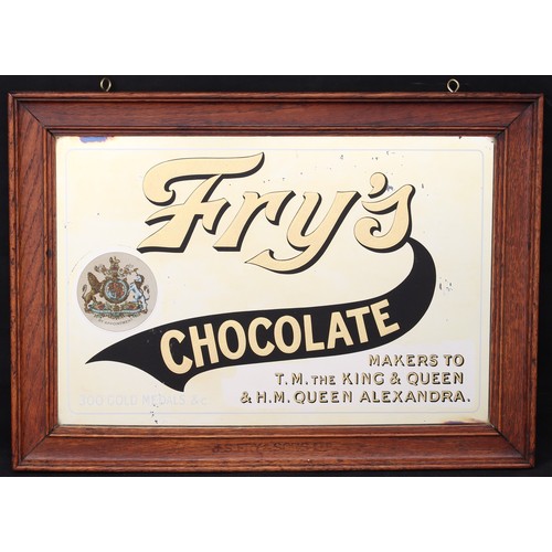 5453 - Advertising, Confectionery and Chocolate - an early 20th century Fry's rectangular point of sale adv... 