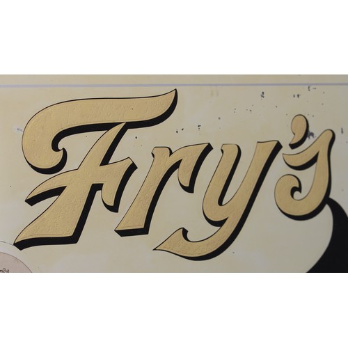 5453 - Advertising, Confectionery and Chocolate - an early 20th century Fry's rectangular point of sale adv... 