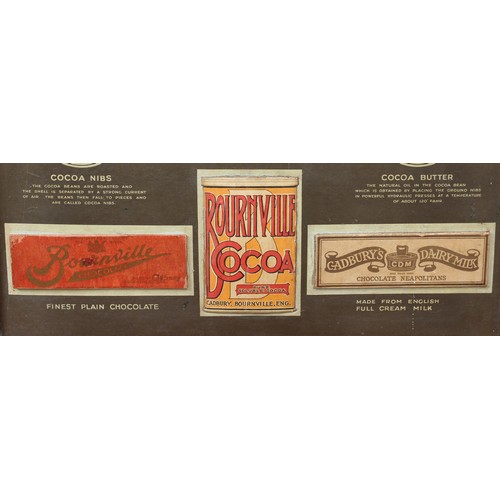 5455 - Advertising, Confectionery and Chocolate - a rare and scarce early 20th century Cadbury rectangular ... 