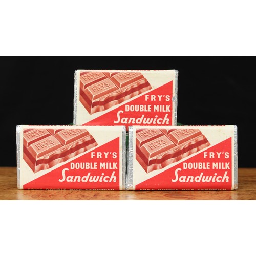 5456 - Advertising, Confectionery and Chocolate - three reproduction Fry's Double Milk Sandwich advertising... 