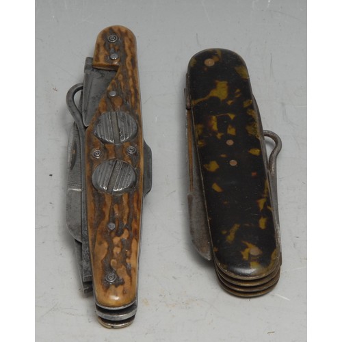 3645 - Machirology - a 19th century Irish multi-tool pocket knife, by Joseph Bradford, Clonmel, with penkni... 