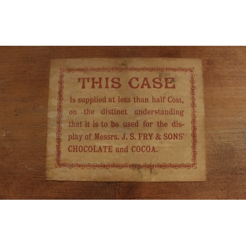 5457 - Advertising, Confectionery and Chocolate - a late 19th century J.S.Fry & Sons Ltd bow fronted counte... 