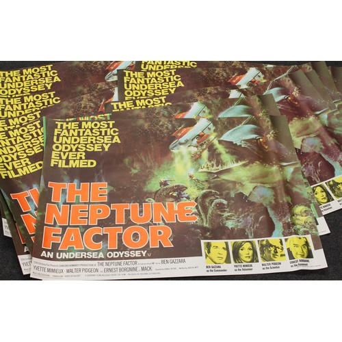 5481 - Posters, Sci-Fi and Film, Advertising - ten The Neptune Factor movie posters, each illustrated with ... 