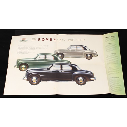 5483 - Automobilia, Rover and Triumph - a collection of promotional paper ephemera relating Triumph and Rov... 