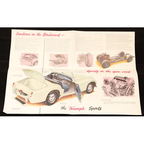 5483 - Automobilia, Rover and Triumph - a collection of promotional paper ephemera relating Triumph and Rov... 