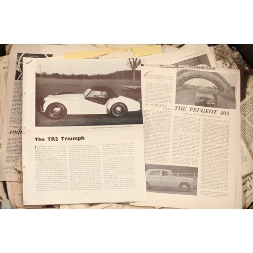 5484 - Automobilia - a comprehensive collection of promotional paper ephemera, brochures and Autocar extrac... 