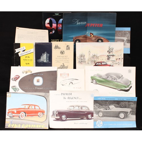 5484 - Automobilia - a comprehensive collection of promotional paper ephemera, brochures and Autocar extrac... 