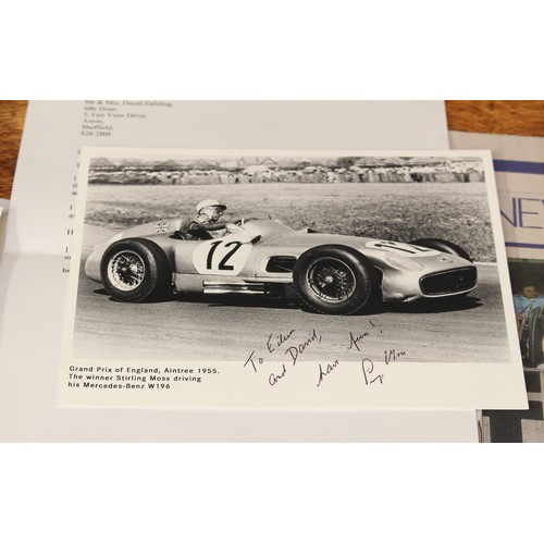 5485 - Automobilia, Sport, Motor Sport, Formula One, Sir Stirling Craufurd Moss OBE - a collection of paper... 