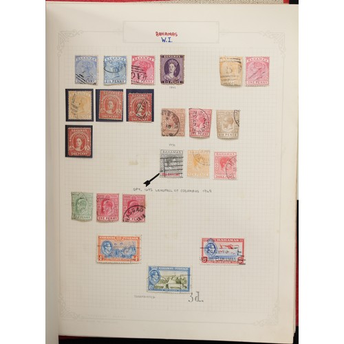 5491 - Stamps - large British Empire loose leaf album, stacked with QV -early QEII stamps, lots of sets, pa... 