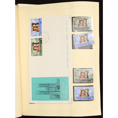 5493 - Stamps - Pitcairn Island album, QEII 1964 - 1978, all sets UMM, some used aswell, some in blocks 4 w... 