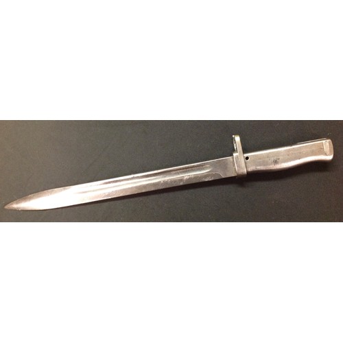 70 - WW1 Imperial German Ersatz all steel Bayonet with single edged fullered blade 310mm in length. Inspe... 