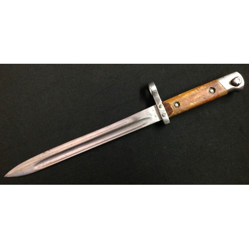 71 - Austrian M1895 Bayonet with 233mm long fullered blade with upper cutting edge. 