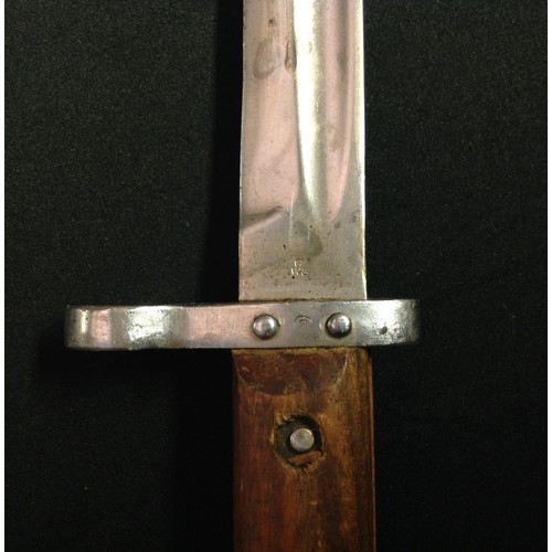 71 - Austrian M1895 Bayonet with 233mm long fullered blade with upper cutting edge. 